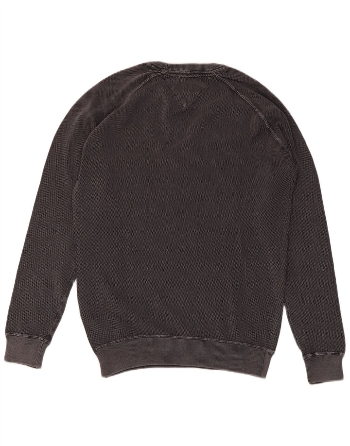 TOMMY HILFIGER Hombre Sudadera Jumper Small Gris Algodón