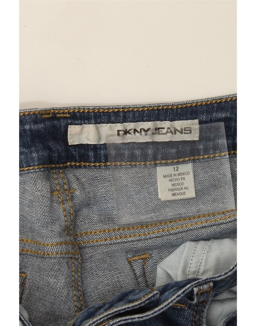DKNY Pantalones cortos de mezclilla para mujer US 12 grande W32 algodón azul