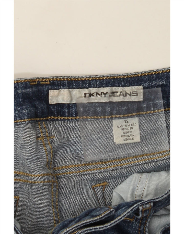 DKNY Pantalones cortos de mezclilla para mujer US 12 grande W32 algodón azul