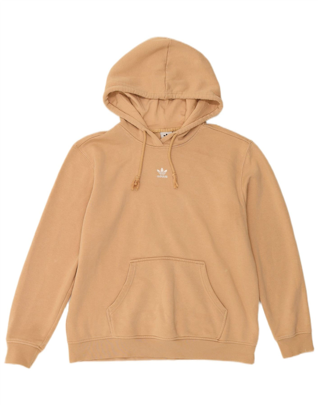 ADIDAS Sudadera con capucha para mujer UK 46 Grande Algodón beige