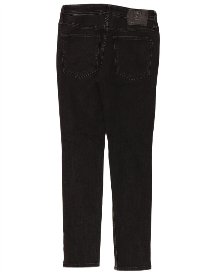 Jack & Jones Vaqueros ajustados desgastados para hombre W32 L30 Algodón negro