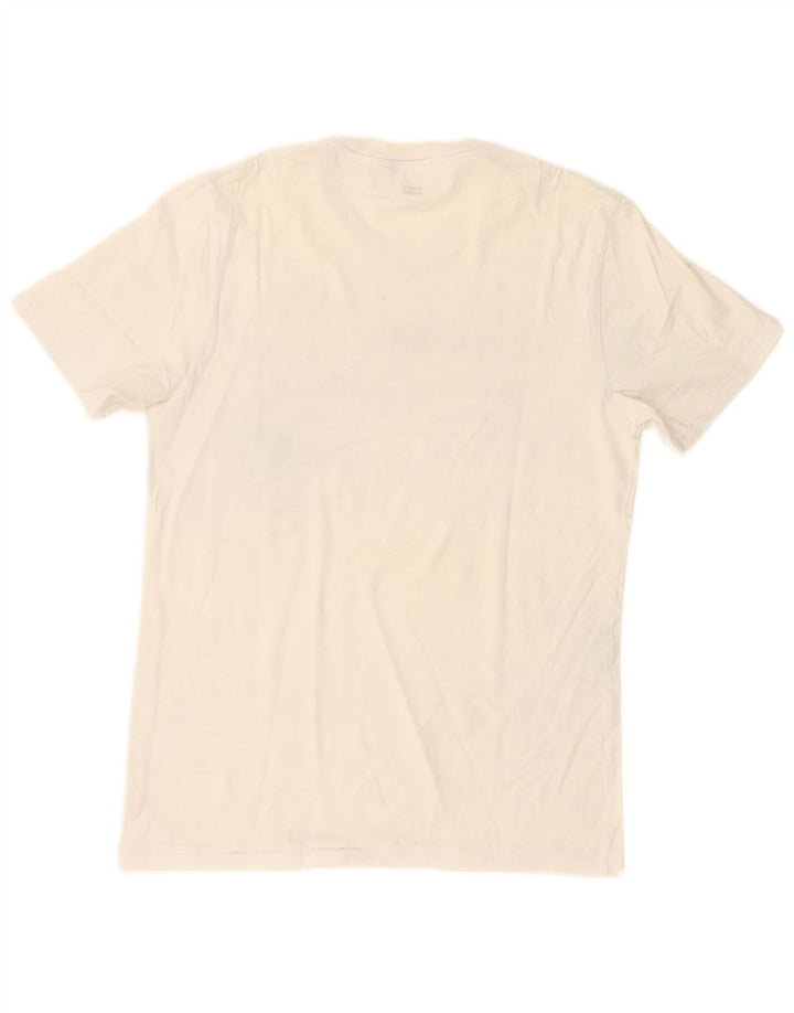 Levi's Camiseta gráfica para hombre Top Small White