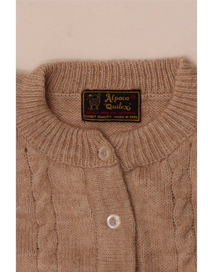 Alpaca Quitex - Cárdigan para mujer, talla 40, color beige medio