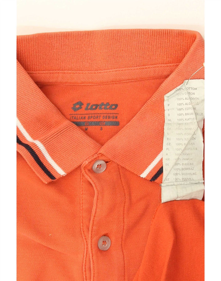 Polo Lotto Hombre De Algodón A Rayas Naranja Medio
