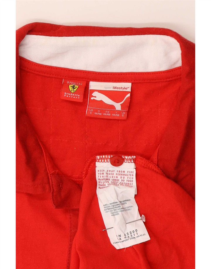 Puma Polo Ferrari para hombre pequeño de algodón rojo