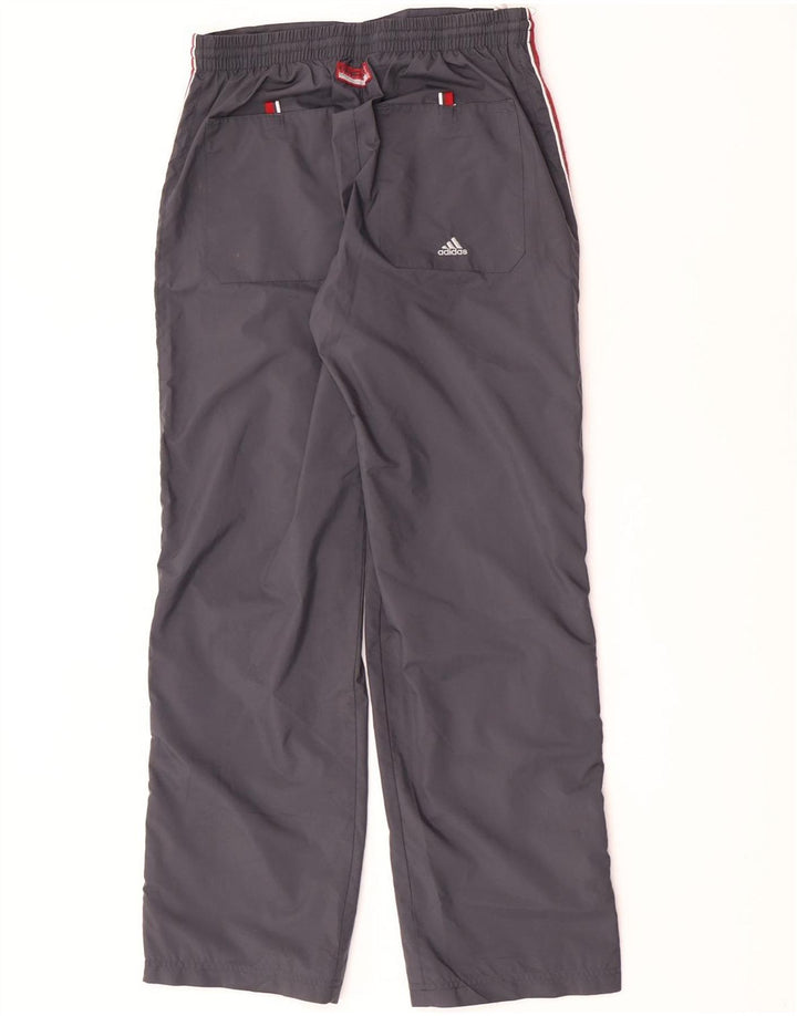 Adidas Hombre Graphic Chándal Pantalones Pequeño Gris Poliéster