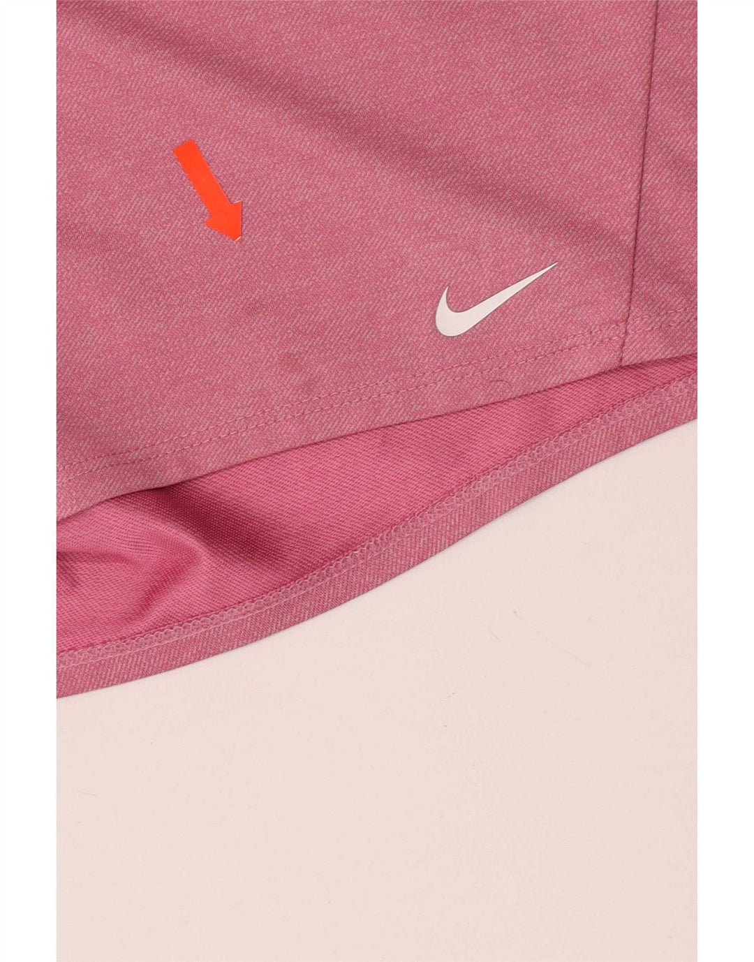 Nike - Pantalones cortos deportivos Dri Fit para mujer, talla 40, poliéster rosa medio