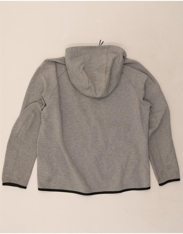 Nike - Sudadera con capucha y cremallera para hombre, talla grande, algodón gris