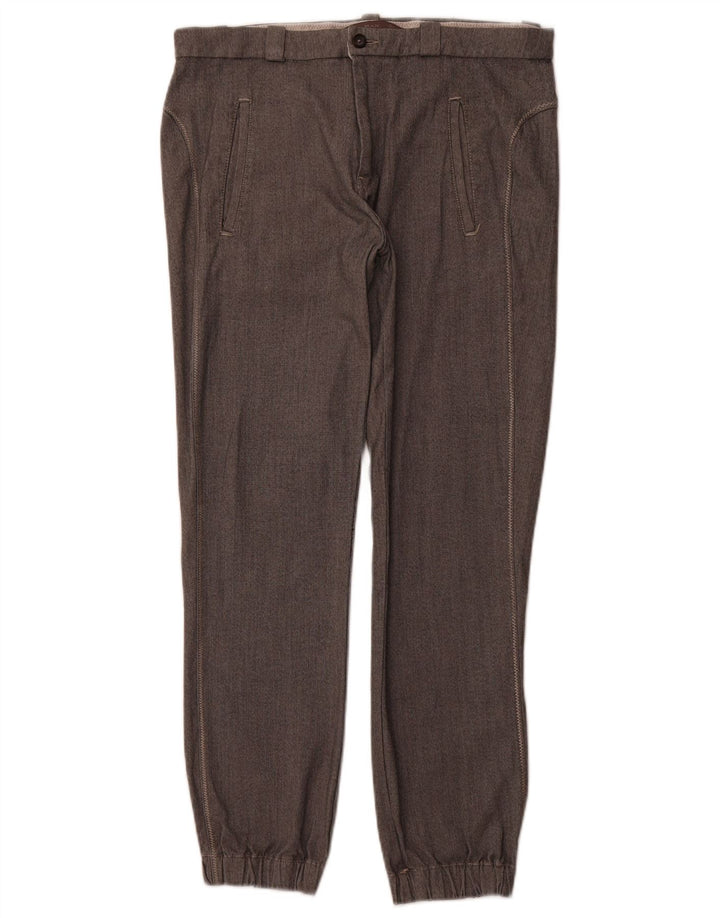 ZARA Pantalón chino joggers para hombre EU 40 Medium W31 L28 Poliéster gris