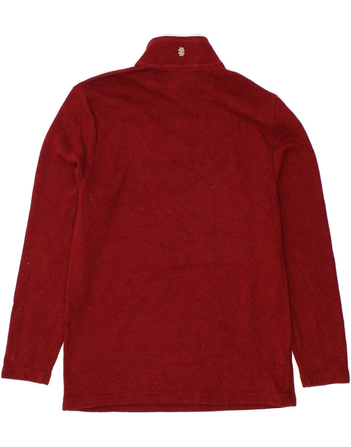 IZOD Mens Zip Neck Fleece Jumper Large Red Polyester Vintage Izod and Second-Hand Izod from Messina Hembry 