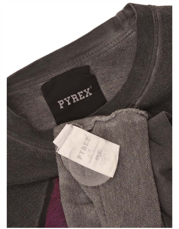 Pyrex - Sudadera gráfica para mujer, talla 10, algodón gris pequeño