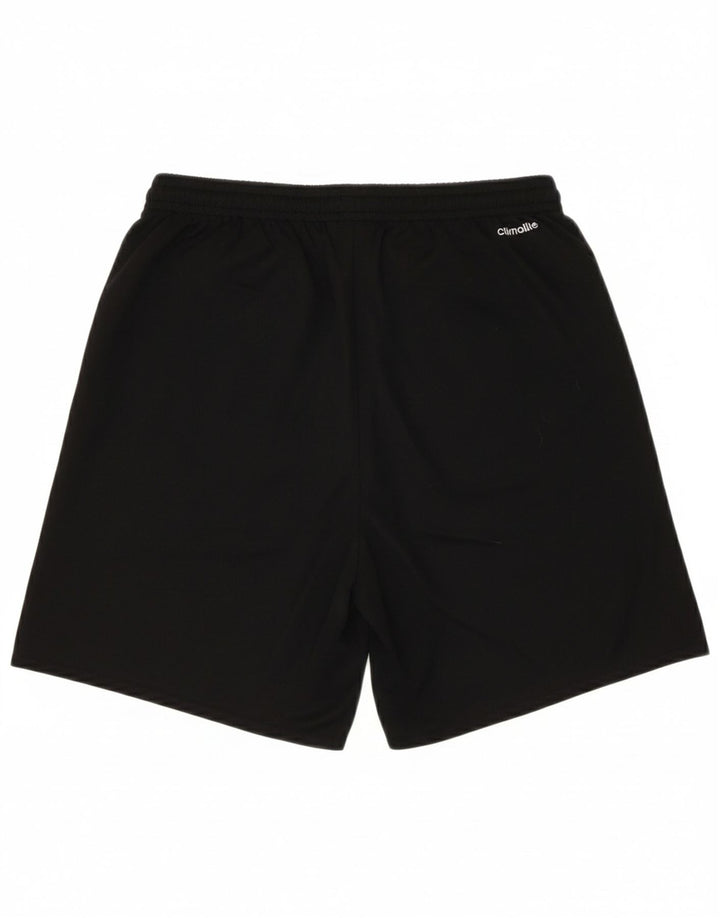 ADIDAS Boys Climalite Sport Shorts 13-14 Years  Black Polyester