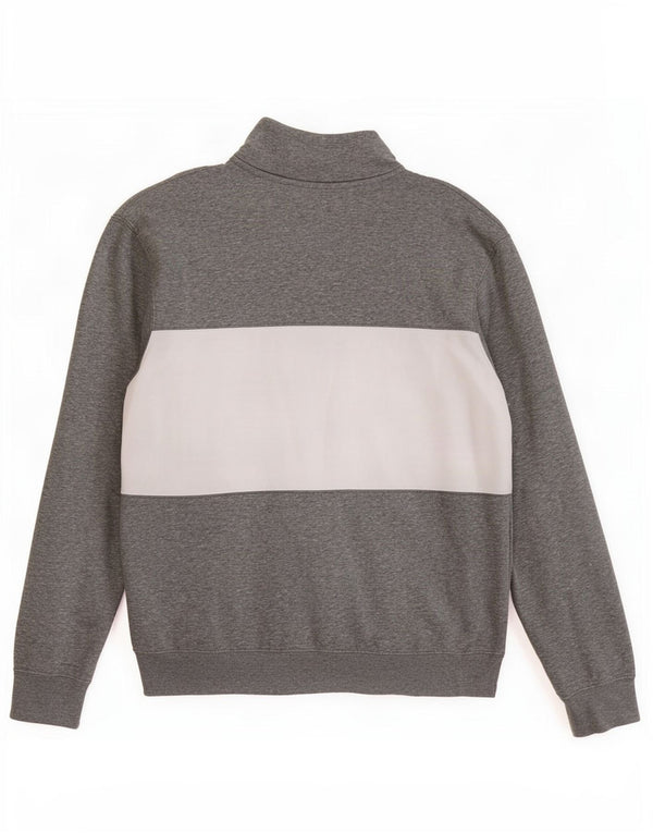 Nike - Chaqueta de chándal para hombre, color gris medio, algodón color block