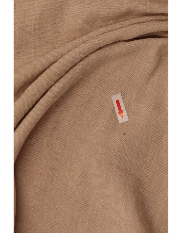 Zara Mujer Vestido Acampanado Sin Mangas UK 42 Medio Beige