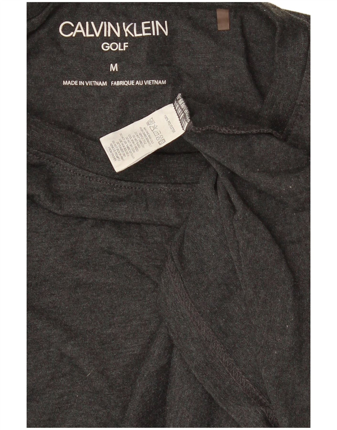 Camiseta Calvin Klein Hombre Top Poliéster Gris Medio