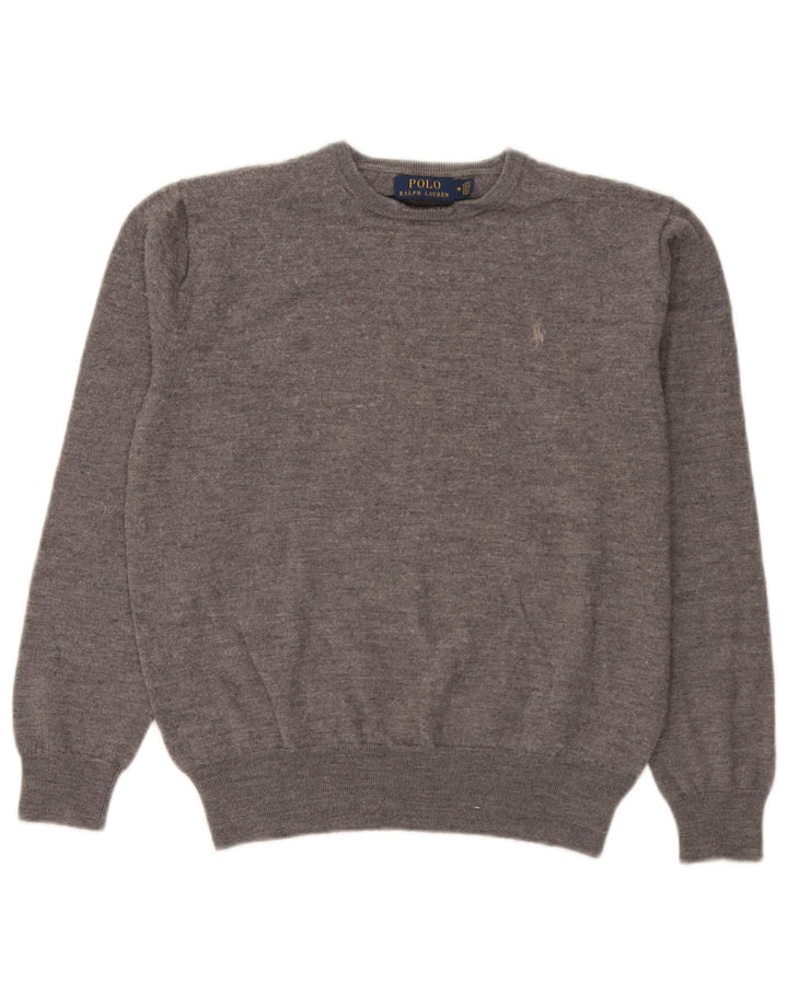 Polo Ralph Lauren Jersey con cuello redondo para hombre de lana gris medio
