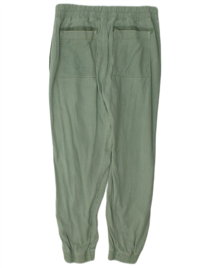 Zara Mujer Pantalón Joggers Mediano W28 L27 Verde Lyocell
