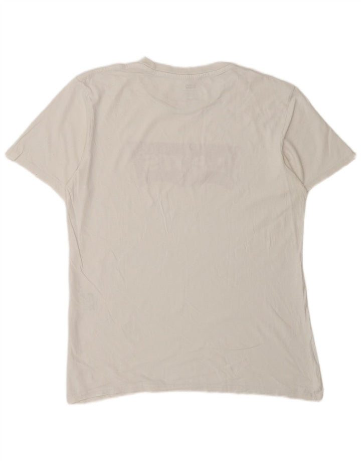 LEVI'S Camiseta gráfica para hombre Top Medium White