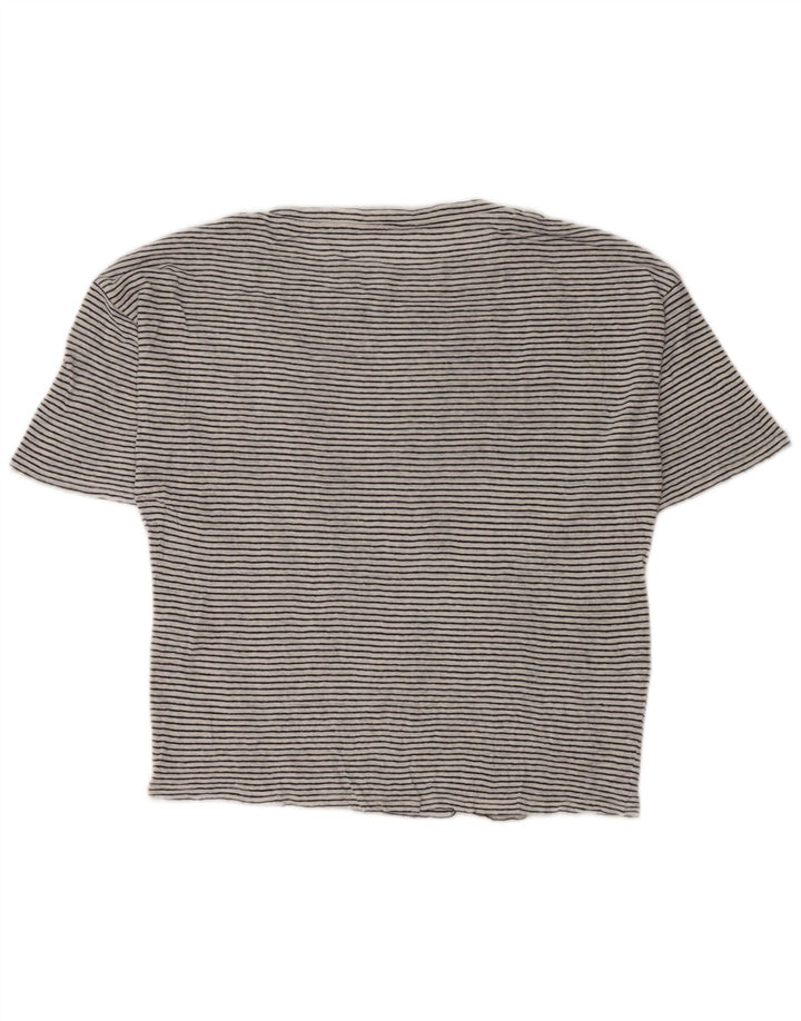 Max Mara Camiseta de fin de semana para mujer Top UK 44 Medium White Stripe Nautical