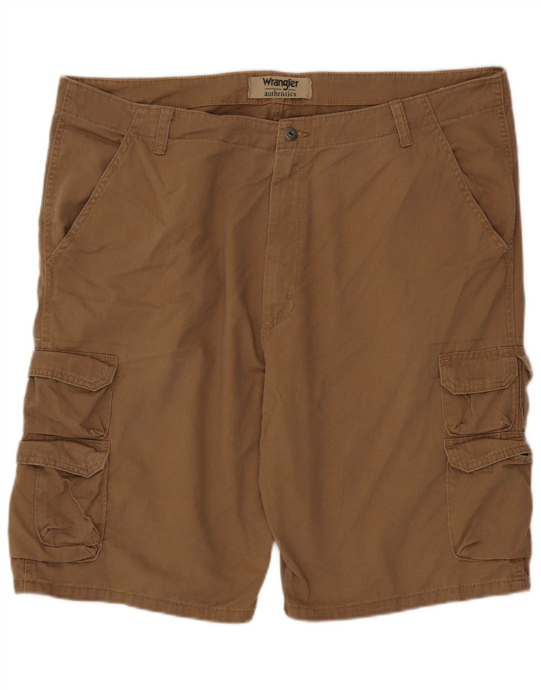Wrangler Pantalones cortos cargo para hombre W42 2XL Algodón marrón