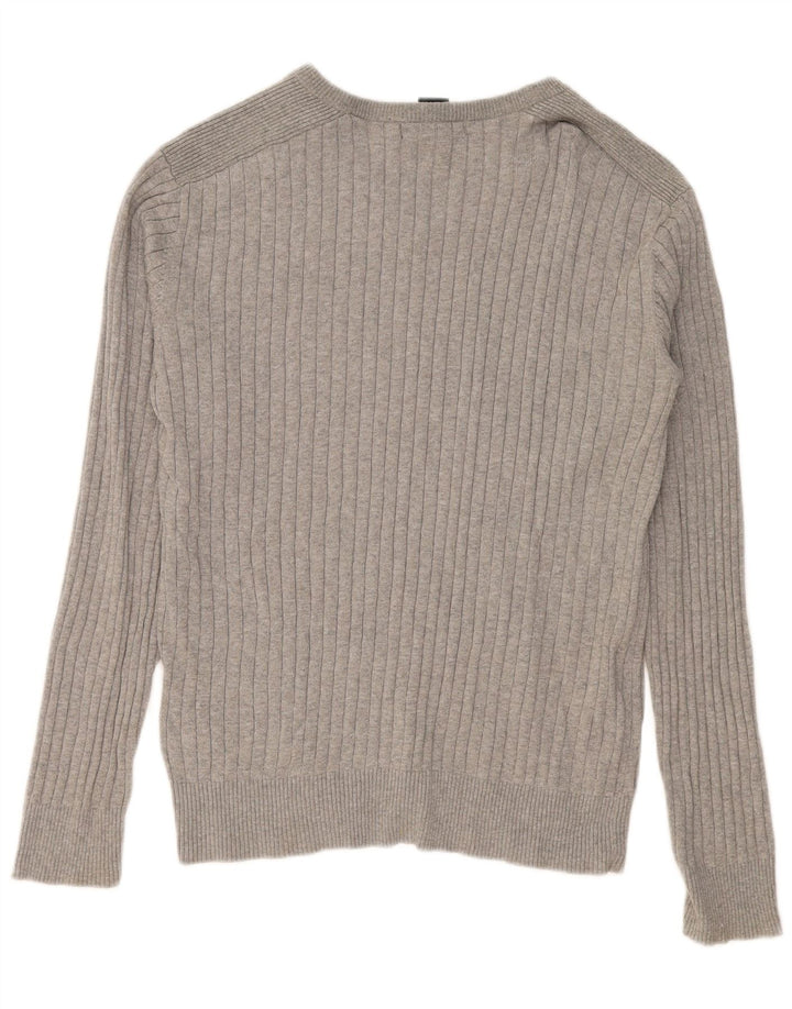 Calvin Klein Jersey con Cuello en V para Hombre Suéter Grande de algodón Gris