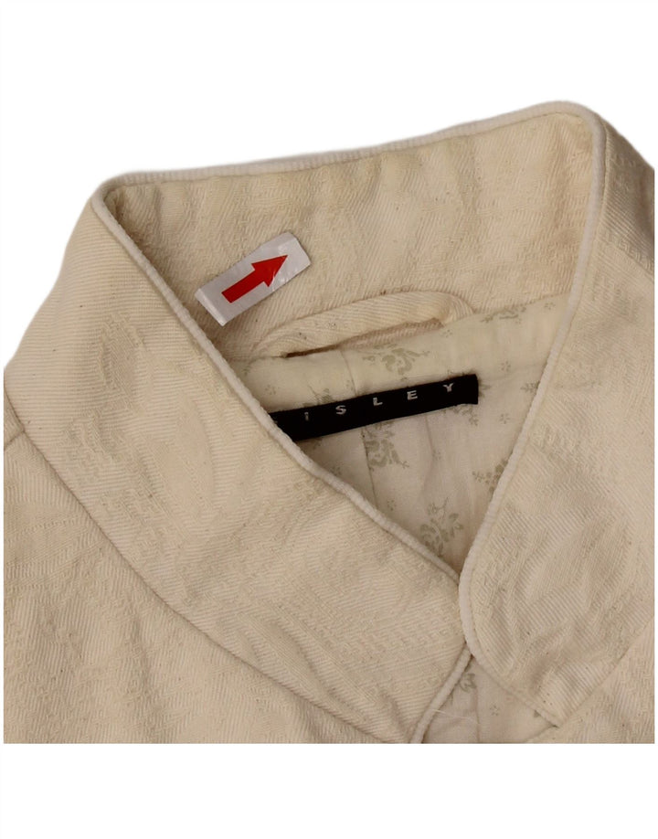 Abrigo para mujer SISLEY IT 42 Algodón blanco roto medio