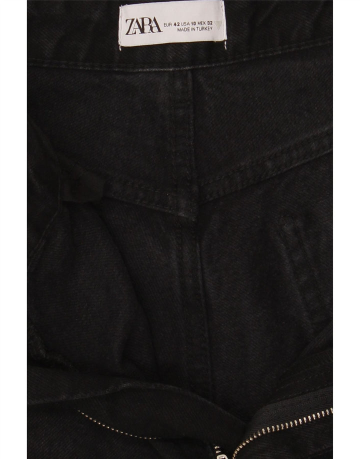 Zara Jeans Sueltos Mujer EU 42 Large W32 L28 Negro