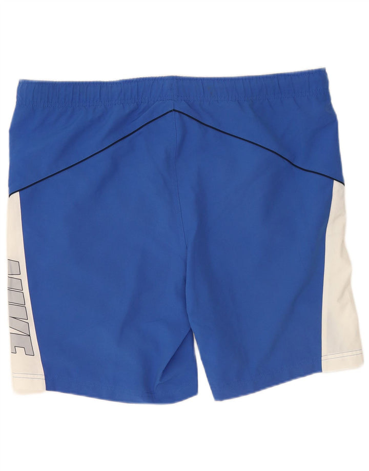 Pantalones cortos deportivos con estampado gráfico de poliéster en color azul medio para hombre Nike