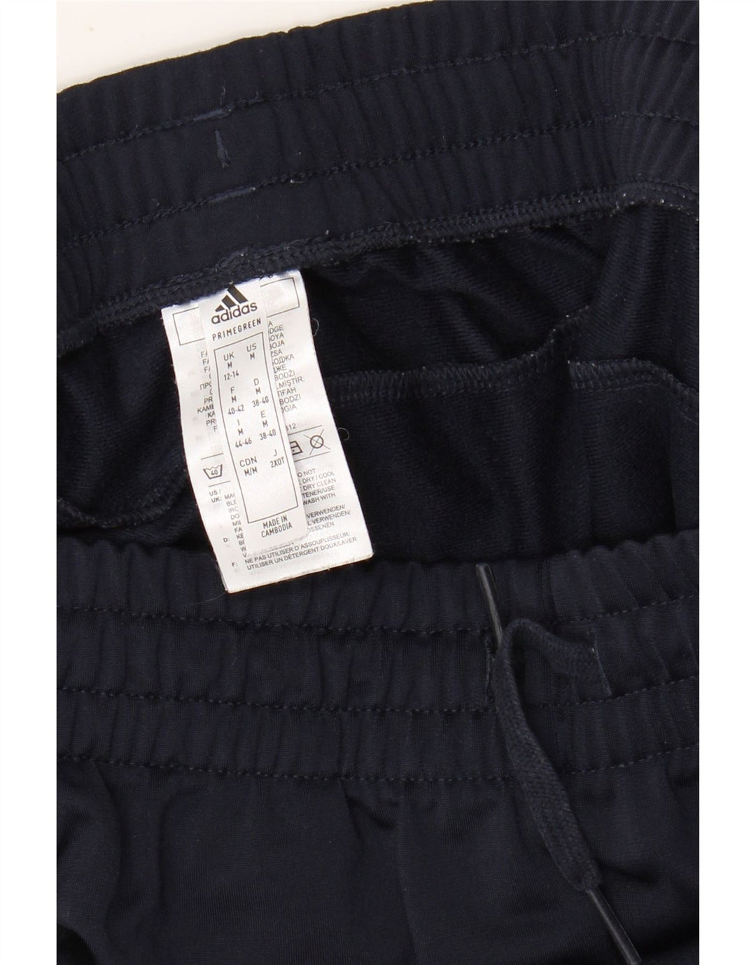 ADIDAS Mujer Primegreen Chándal Pantalones UK 12/14 Medio Azul Marino