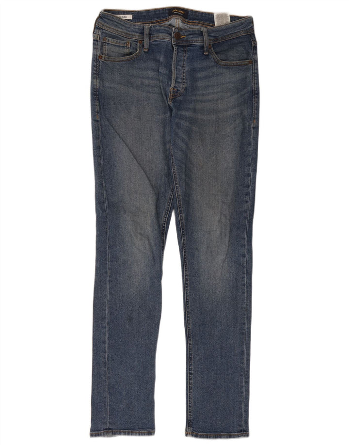 Jack & Jones Hombre GLENN Slim Jeans W31 L34 Algodón Azul