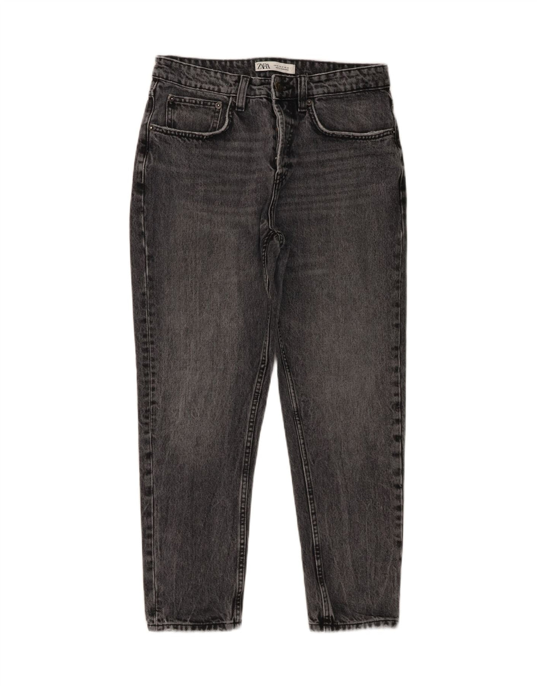 Zara Mens Slim Jeans EU 38 Small W30 L26 Gris Algodón