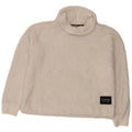 Calvin Klein Jersey de forro polar extragrande con cuello vuelto para mujer UK 46 Grande Blanco