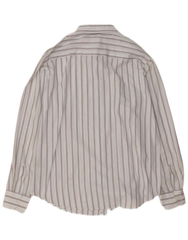 BKE Camisa Hombre XL Algodón Rayas Azul