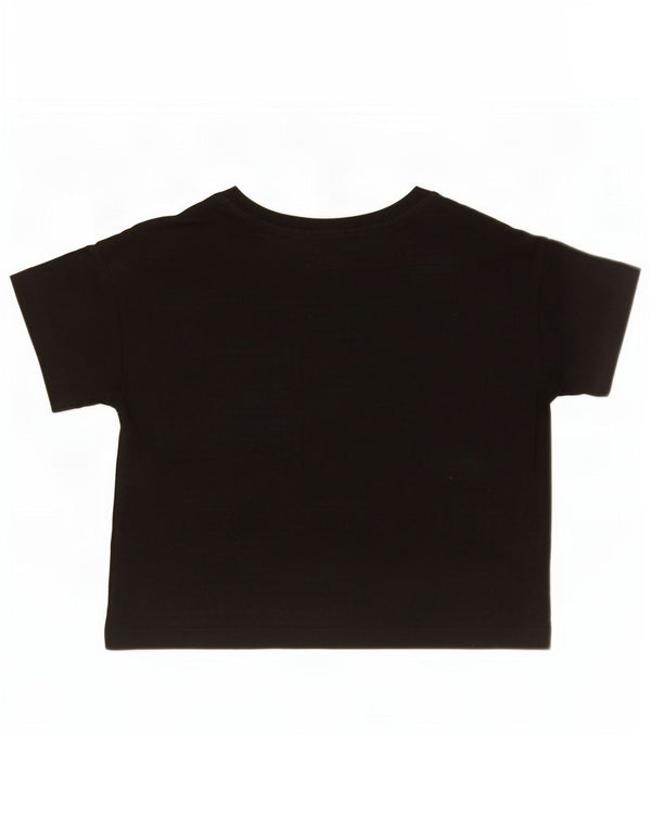 Champion Camiseta corta para mujer UK 6 XS Algodón negro