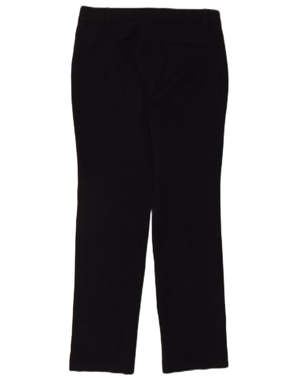 Marks & Spencer Pantalones Casuales Rectos para Mujer UK 12 Medium W30 L30 Negro