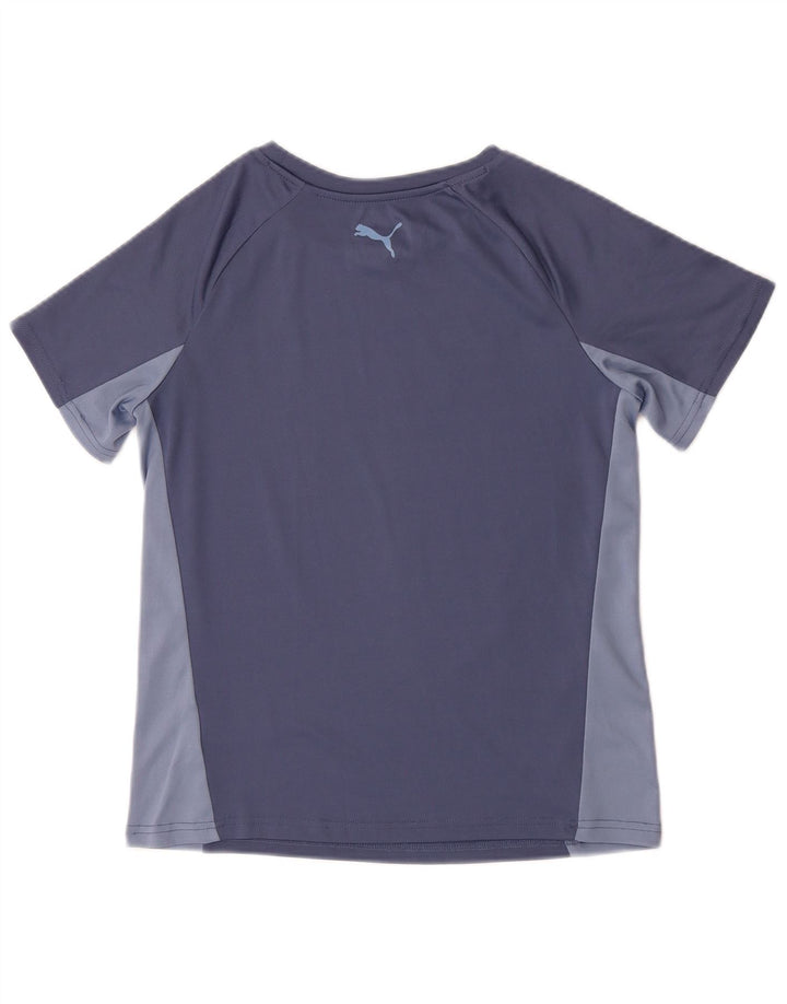 Puma - Camiseta gráfica para mujer (talla 40), color azul medio, poliéster