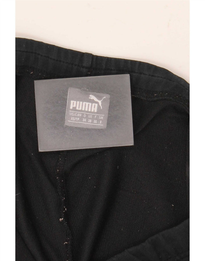 Puma Pantalones cortos deportivos gráficos para mujer UK 8 Small Black
