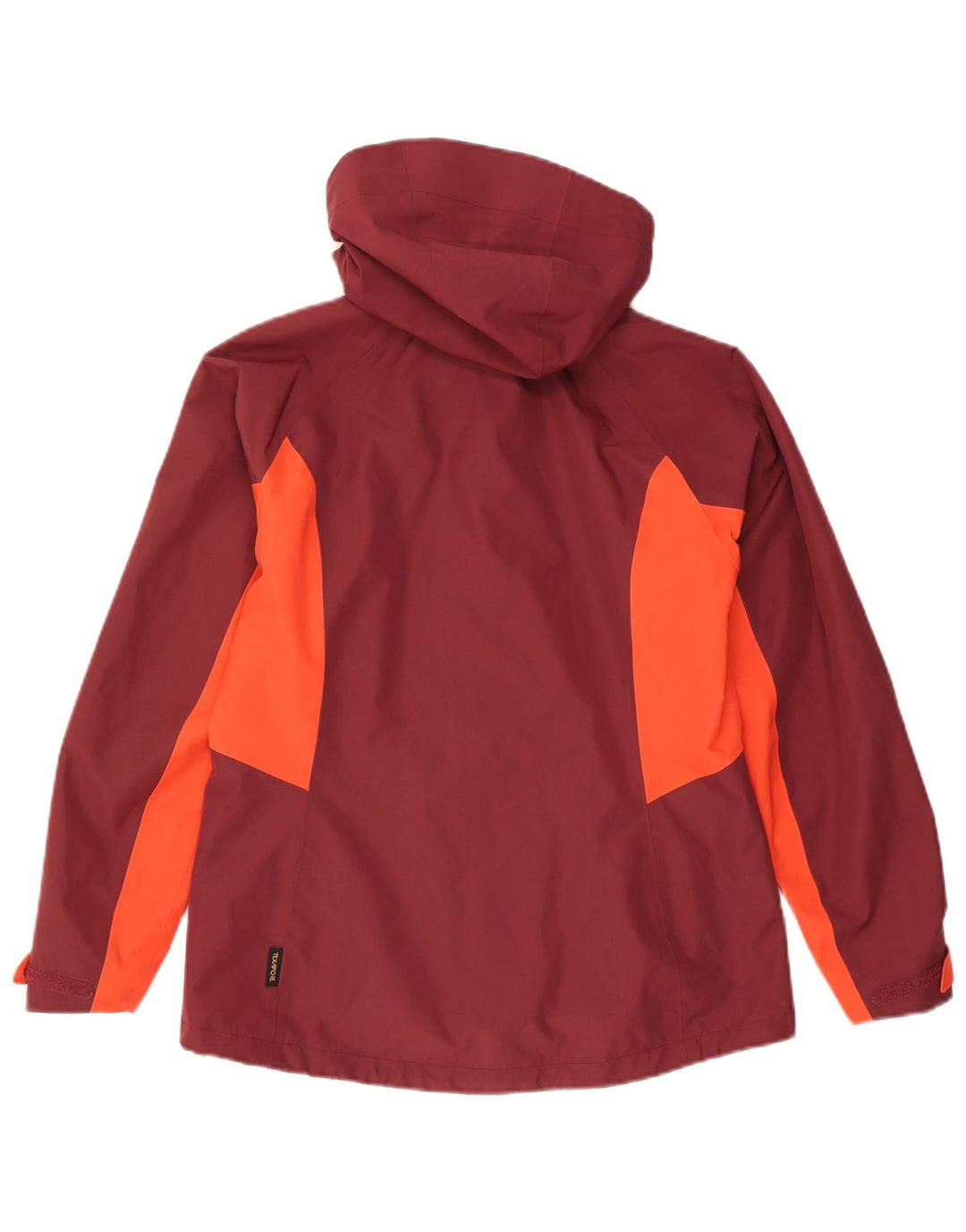 Jack Wolfskin Chaqueta impermeable para mujer UK 10/12 Medium Borgoña Colorblock