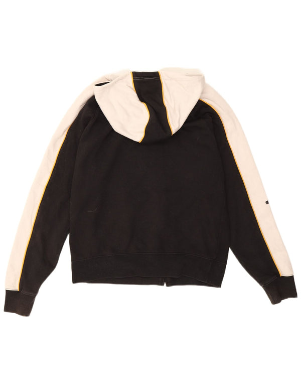 Champion Sudadera con capucha y cremallera gráfica para mujer UK 44 Medium Black Colourblock