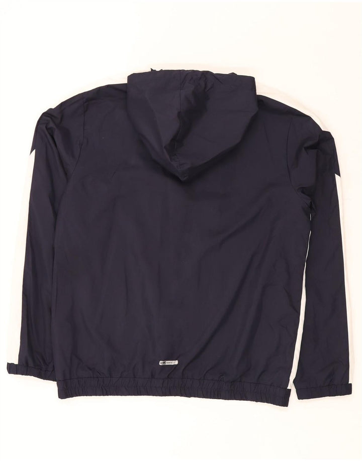 PUMA Chaqueta superior de chándal con capucha para hombre, talla grande, color azul marino