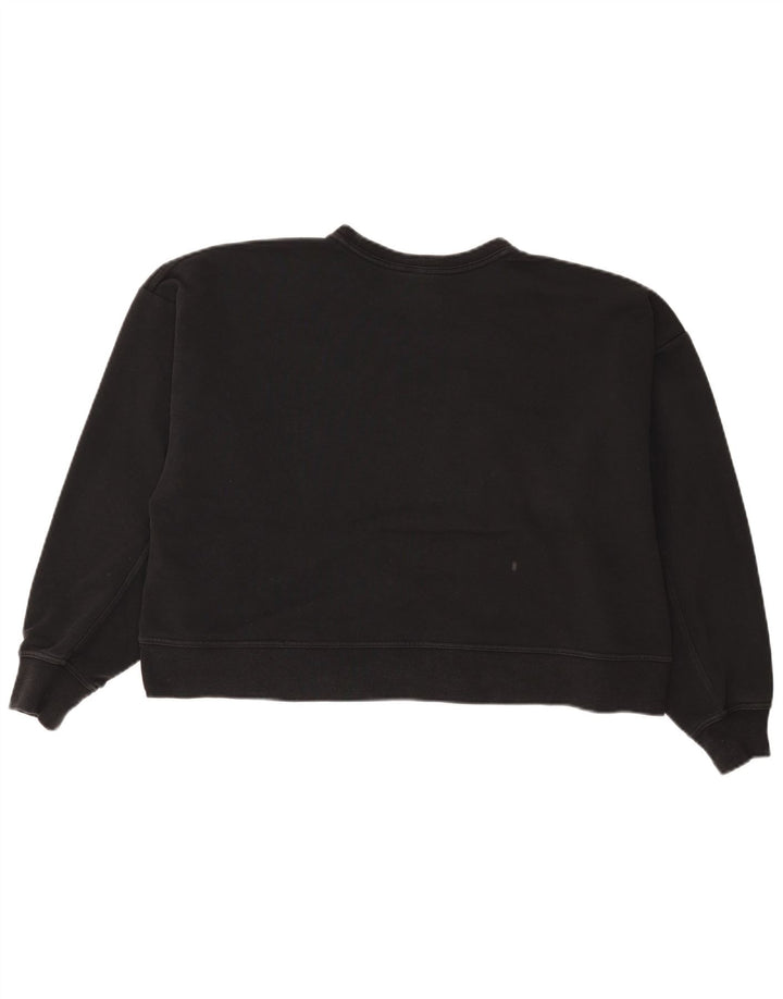 Nike - Sudadera extragrande con gráfico corto para mujer, talla 40, color negro
