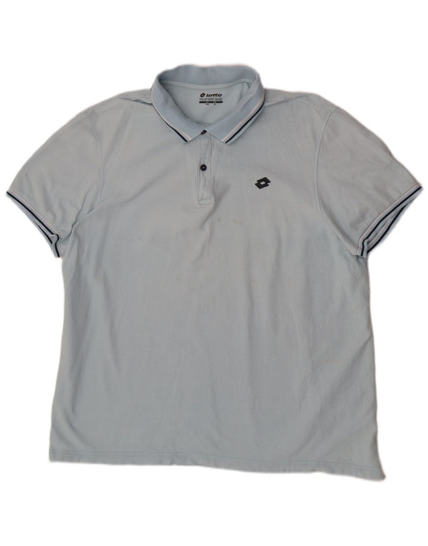 Polo Lotto Hombre XL Algodón Rayas Azul