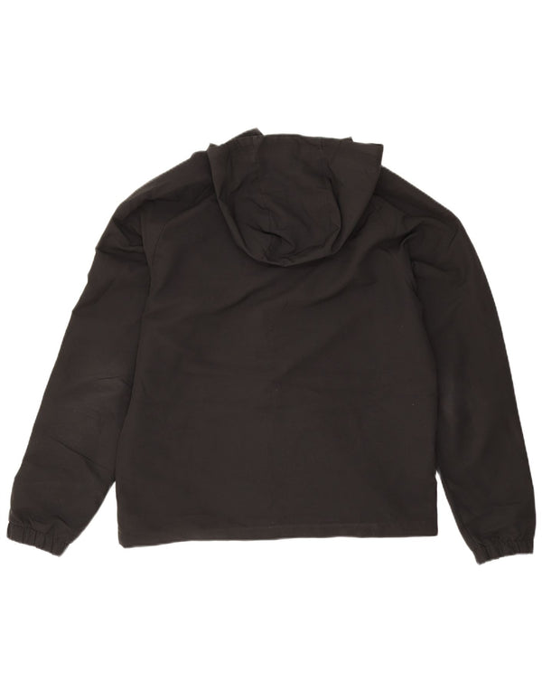 Nike - Chaqueta de chándal con capucha para hombre, poliéster negro mediano