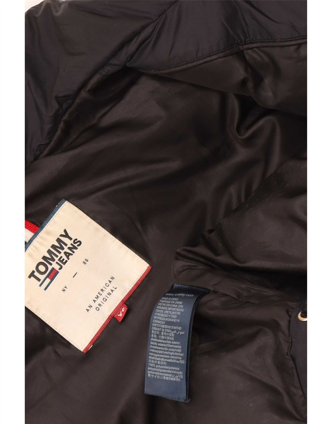 Tommy Hilfiger Chaqueta acolchada para hombre UK 34 XS Poliamida negra