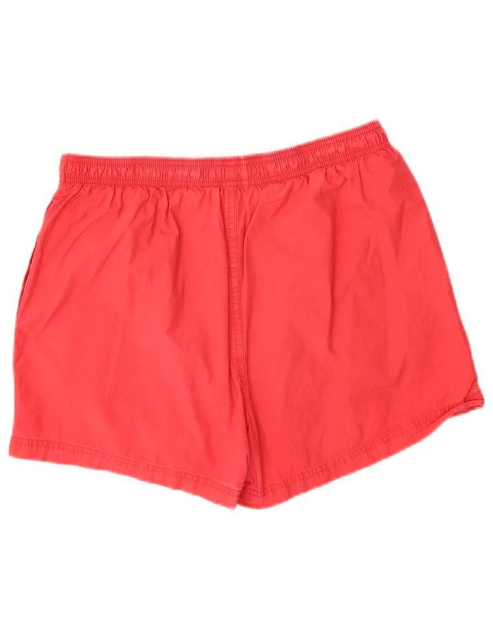 Reebok - Pantalones cortos deportivos para hombre, talla pequeña, algodón rojo