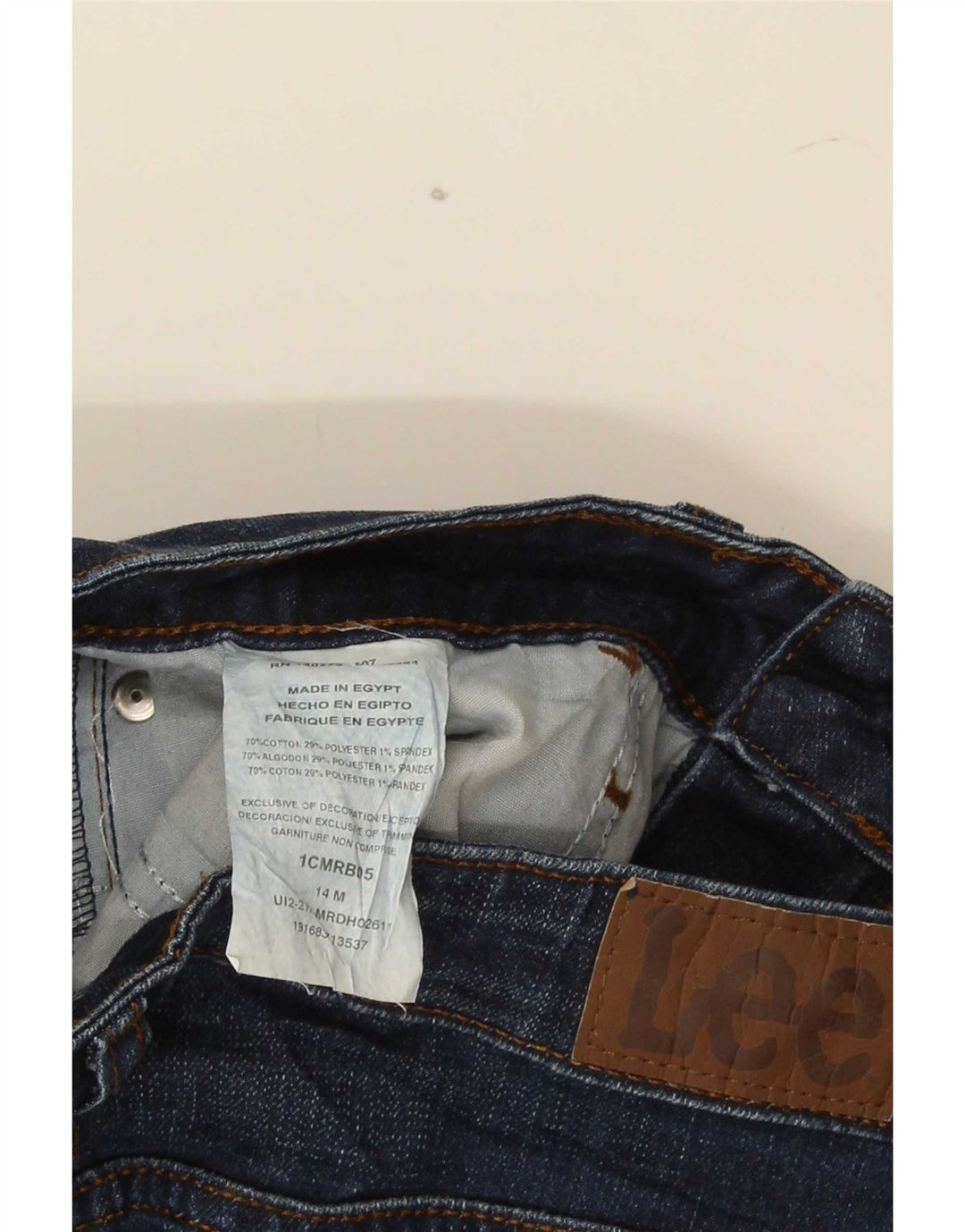 Lee Shorts vaqueros para niño 13-14 años W30 Algodón azul