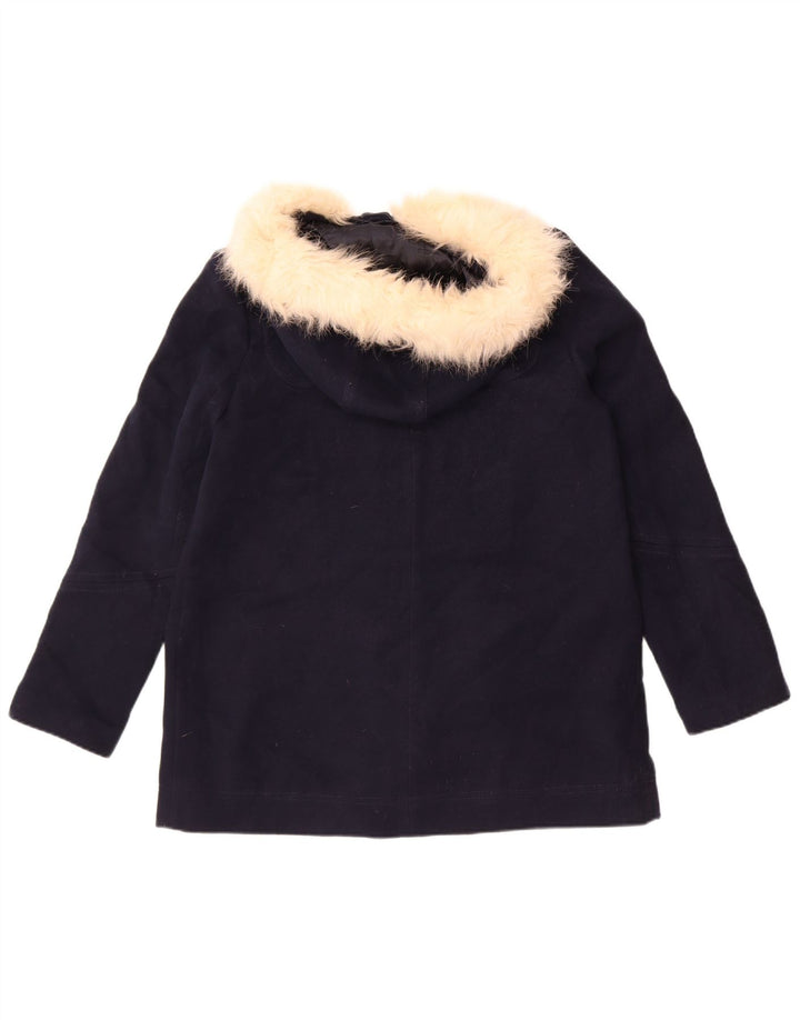 Topshop Parka extragrande con capucha para mujer UK 10 Small Azul marino