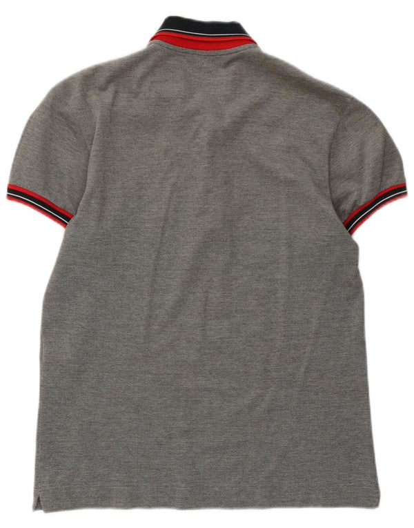 Dolce & Gabbana Polo De Rugby Gráfico Para Hombre IT 46 Small Gris Colorblock