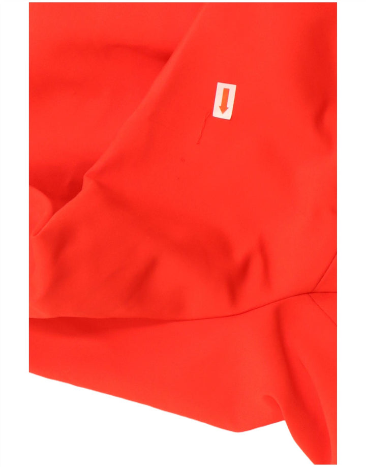 Zara Mujer Chaqueta Blazer De 1 Botón UK 38 Mediano Acetato Rojo