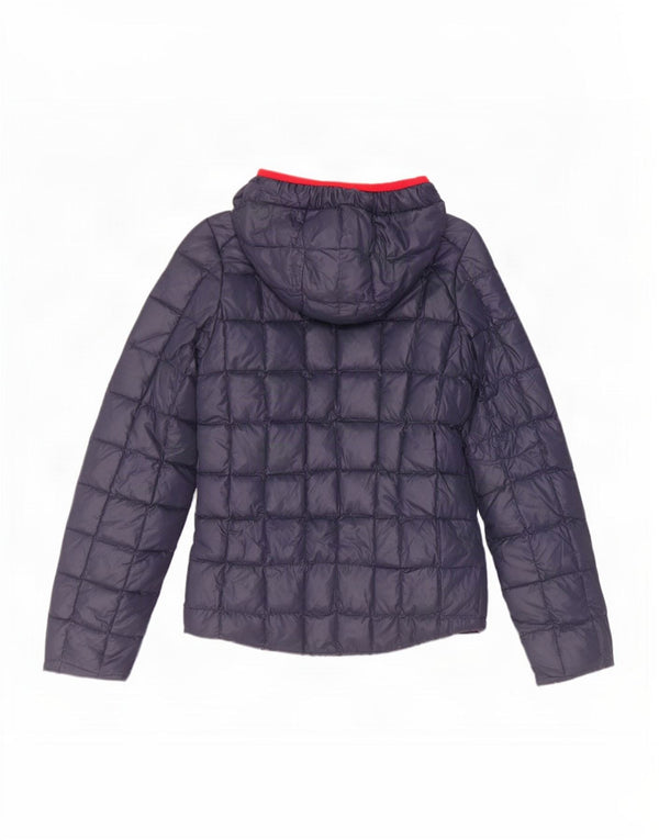K-Way Chaqueta Acolchada Reversible con Capucha para Mujer UK 10 Small Azul Marino